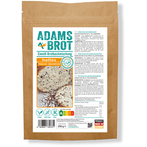 Preparato per pane chiaro low carb Adam's Brot