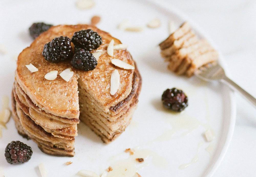 Pancake ai mirtilli senza grassi | Pinkfoodshop