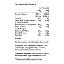 Cereali al cacao biologici valori nutrizionali All Good