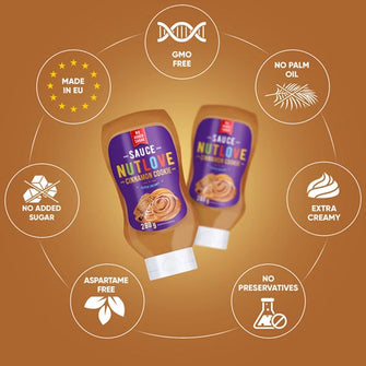 Nutlove cinnamon Cookie super creamy sauce senza aspartame All Nutrition
