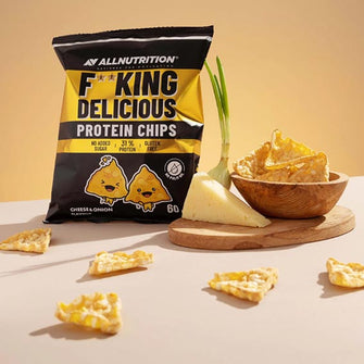 Chips proteiche cipolla e formaggio senza glutine All Nutrition