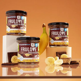 Banana e cioccolato in gelatina Frulove vegan - All Nutrition