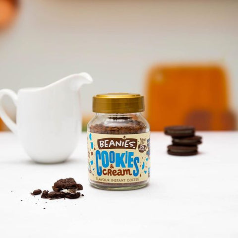 Caffè solubile aromatizzato Cookies & Cream senza zucchero Beanies