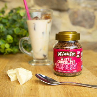 Caffè solubile aromatizzato al Cioccolato Bianco e Lampone - Beanies