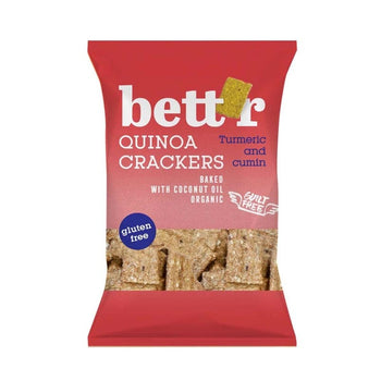 Crackers di quinoa curcuma e cumino senza glutine bio Bett’r