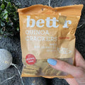 Crackers di quinoa sesamo senza glutine Bett’r
