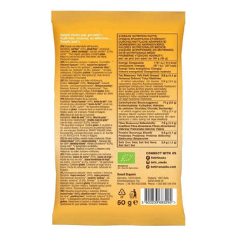 Grissini di avena alla curcuma bio ingredienti- Bett’r