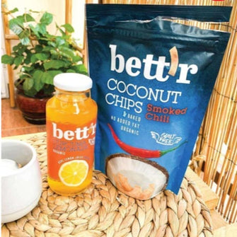 Chips di cocco al peperoncino affumicato organic Bett’r