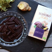 Zenzero ricoperto di cioccolato BIO vegan Odilia