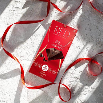 Cioccolato fondente light senza zucchero aggiunto senza glutine - Red