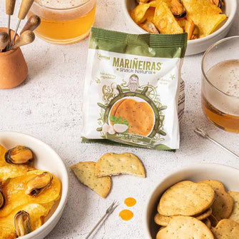 Crackers con olio extravergine di oliva, aglio e prezzemolo vegano Daveiga