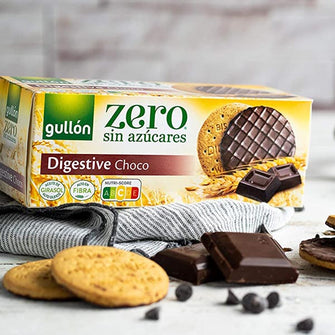 Digestive Choco Zero fonte di fibre - Gullon