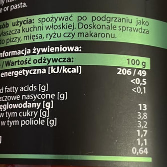 Salsa pomodoro per la pasta Fitking Delicious valori nutrizionali All Nutrition
