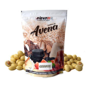 Farina d’avena gusto cioccolato bianco e arachidi - Eleven Fit