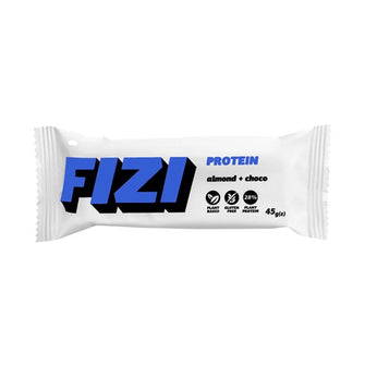 Barretta proteica vegana alle mandorle ricoperta di cioccolato Fizi