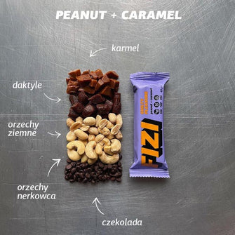 Barretta arachidi caramello cioccolato Fizi