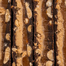 Barretta vegana arachidi e caramello ricoperta di cioccolato senza glutine Fizi