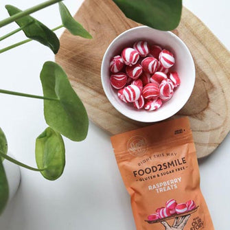 Caramelle dure senza zucchero al lampone - Food2Smile