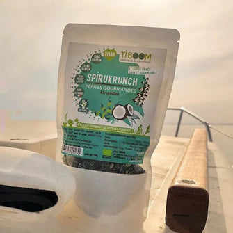 Granola alga spirulina Spirukrunch senza glutine Tiboom