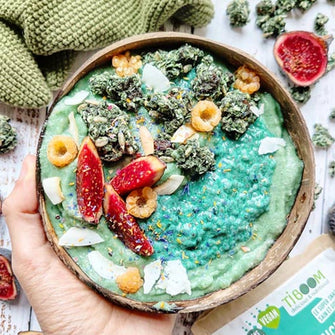Granola alga spirulina Spirukrunch healthy bowl Tiboom