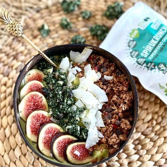 Granola alga spirulina Spirukrunch colazione sana Tiboom