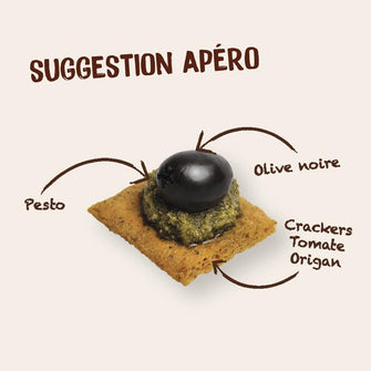 Crackers di ceci al pomodoro e origano BIO ricchi di fibre - Jardin a croquer