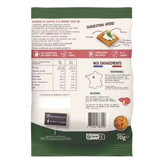 Crackers di patate dolci al curry BIO valori nutrizionali - Jardin a croquer
