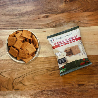 Crackers di ceci sl pomodoro e erbe provenzali BIO con ingredienti naturali- Jardin a croquer