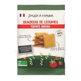 Crackers di ceci al pomodoro e origano BIO - Jardin a croquer