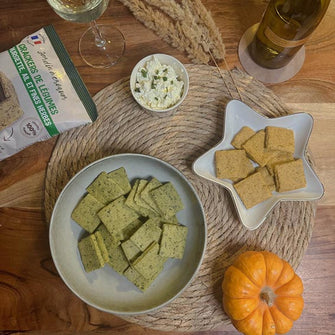 Crackers di ceci zucca e coriandolo BIO veggie - Jardin a croquer
