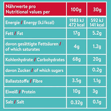 Lotus Pops piccanti valori nutrizionali Just Nosh