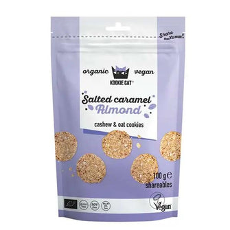 Mini biscotti caramello salato e mandorle - Kookie Cat