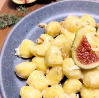 Gnocchi di patate speck e gorgonzola gourmet low carb Lo Gnocco
