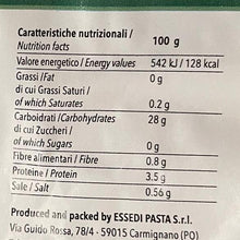 Gnocchetti BIO 400g valori nutrizionali Lo Gnocco