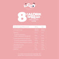 8 calorie Cream White chocolate Flavor valori nutrizionali LOCCO