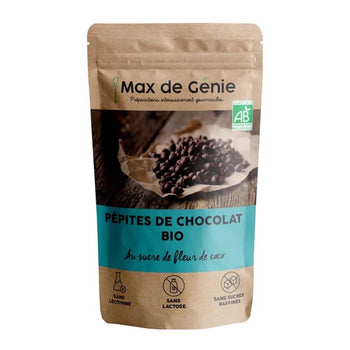 Gocce di cioccolato BIO allo zucchero di cocco - Max de Genie