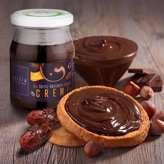 Bio crema nocciola cioccolato e datteri vegan Odilia