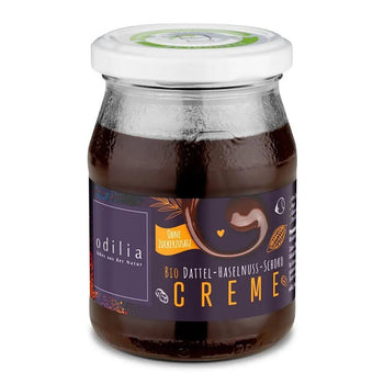 Bio crema nocciola cioccolato e datteri - Odilia