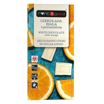 Cioccolato bisnco con arancia senza zucchero aggiunto