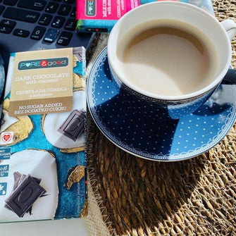 Pure&Good Cioccolato fondente con cocco senza zucchero aggiunto e senza glutine