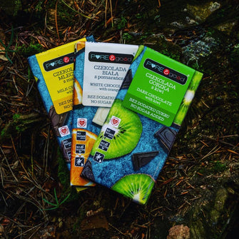 Cioccolato fondente con kiwi senza glutine Pure&Good