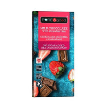 Cioccolato al latte con fragole senza zucchero aggiunto Pure&Good