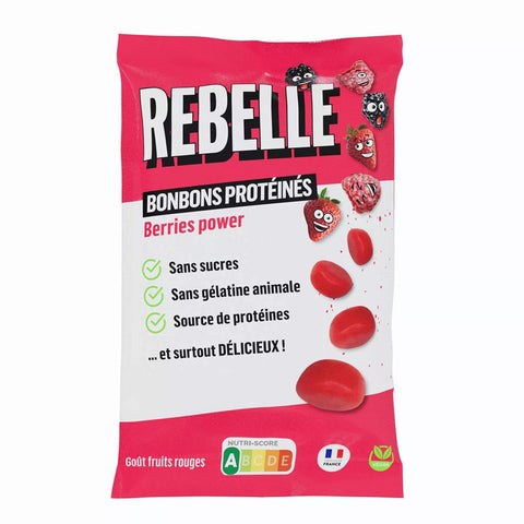 Caramelle gommose proteiche ai frutti rossi vegane - Rebelle