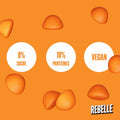 Caramelle gommose senza zucchero gusto mango vegane Rebelle