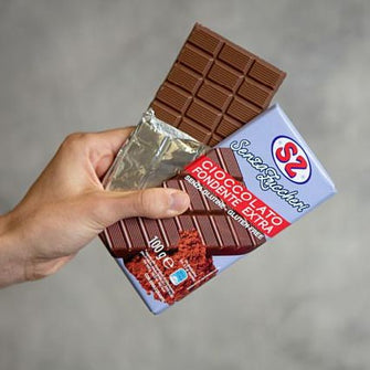 Tavoletta cioccolato fondente senza zuccheri aggiunti senza glutine SZ