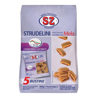 Strudelini mela senza zuccheri aggiunti (5 bustine) SZ