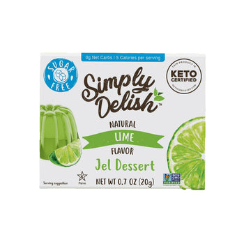 Preparato per gelatina al gusto lime senza zucchero - Simply Delish