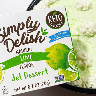 Preparato per gelatina al gusto lime senza zucchero cheto Simply Delish