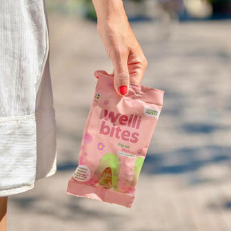 Caramelle gommose pera e melone con vitamina B3 senza glutine Welli Bites