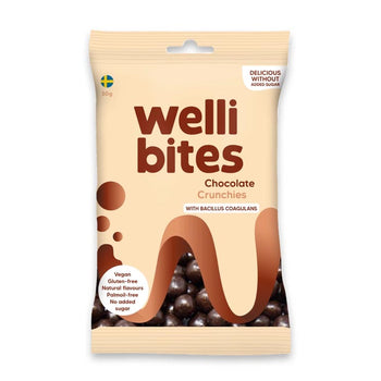 Croccantini di cioccolato vegan con prebiotici Welli Bites